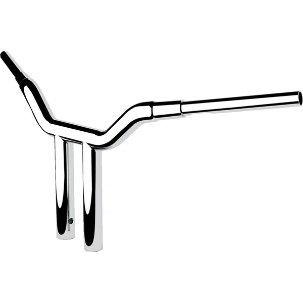 LA Choppers 1-1/2" One-Piece 12" Straight Kage Fighter T-Bar Handlebars for 2024 Harley Touring - Chrome - Image 2