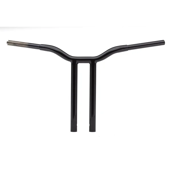 LA Choppers 1-1/4" Welded Kage Fighter 16" T-Bar Handlebars - Gloss Black - Image 2