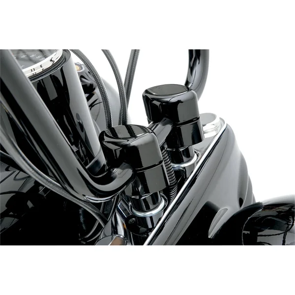 LA Choppers 1.5" Smooth 1" Handlebar Riser/Top Clamp Kit - Gloss Black