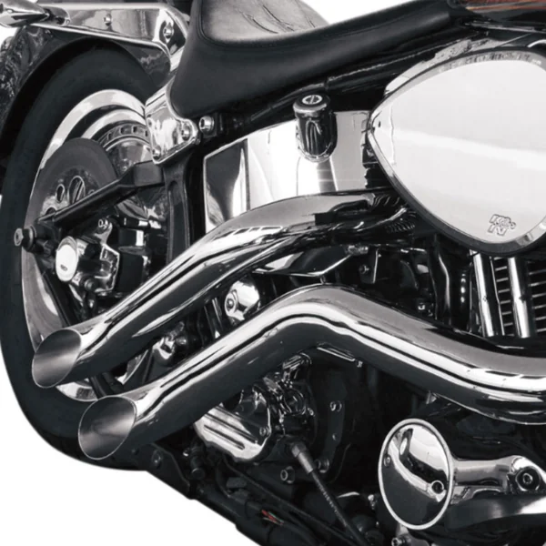 LA Choppers® Custom Chrome Laser Cut Chopper Exhaust for most 00-17 Harley Softail models LA118700