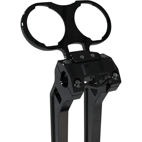 LA Choppers Dual Gauge Performance Riser Gauge Mount - Black