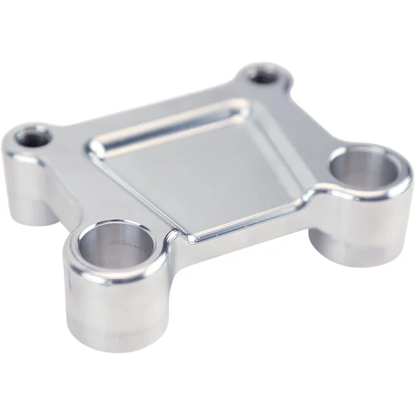 LA Choppers Ultra T-Bar Adapter Plate for 1995-2021 Harley FLHT/FLHX Models - Chrome - Image 2