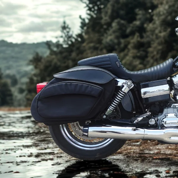 Leather Pros Retro Series V4 Saddlebags for Harley FXR - Image 5