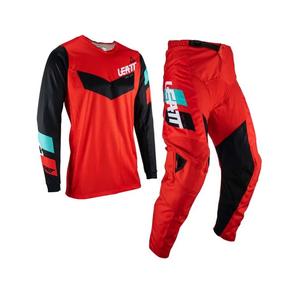 Leatt Moto 3.5 Ride Kit Red/Black Jersey and Pant Combo