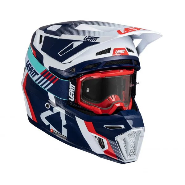 Leatt Moto 8.5 Composite Royal Helmet with 5.5 Goggle Kit
