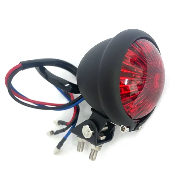 LED Black Adjustable Tail Light With Red Coloured Lens