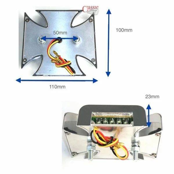 LED Maltese Cross Stop Tail Light