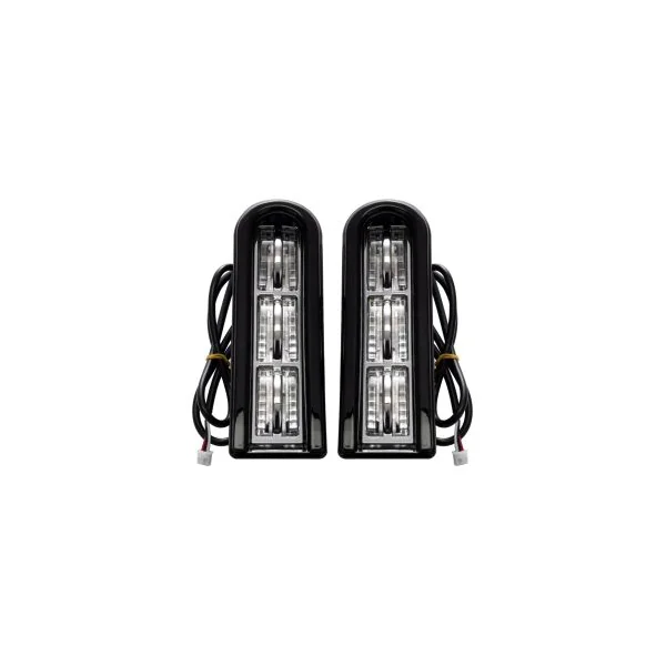 LED Saddlebag Filler Inserts (Run/Brake) in Black for Harley® Touring '14-'25