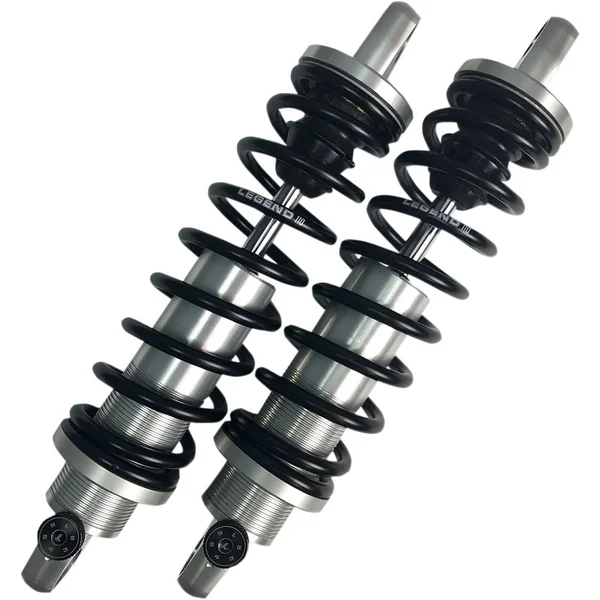 Legend Revo-A Shocks Adjustable Coil Suspension for 1999-2024 Harley Touring - Clear