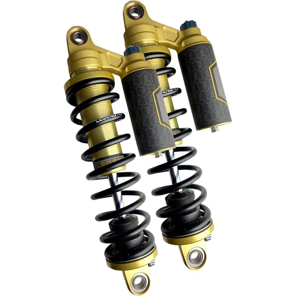 Legend Revo-Arc Piggyback Coil Shocks for 2004-2021 Harley Sportster - Gold