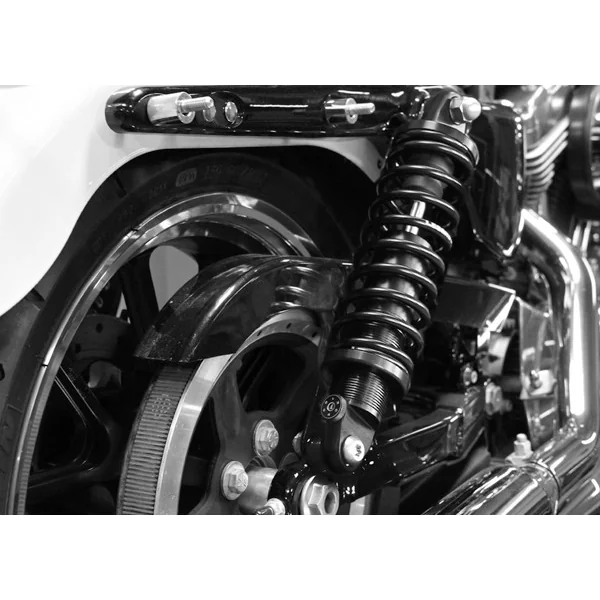 Legend Suspension® 12" REVO-A Adjustable XL Coil Suspension for 2004-2020 Harley-Davidson Sportster XL (Except 883L) - Standard - Black Anodized - Made in U.S.A.