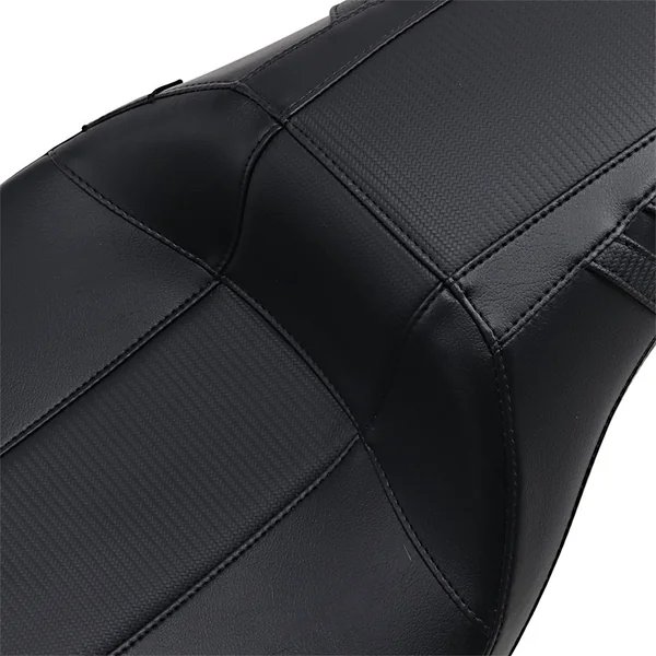 LePera Outcast Daddy Long Legs Seat for 2008-2023 Harley Touring - Black/Carbon Weave