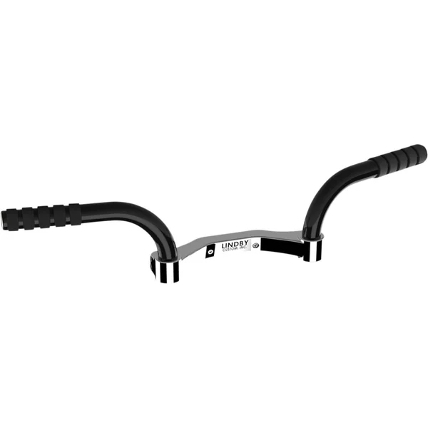 Lindby Adjustable Footrests for 1994-2020 Harley Touring* w/o Fairing Lowers - Chrome/Black