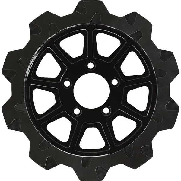 Lyndall 9-Spoke Crown Cut Rear Rotor for 2018-2024 Harley Softail - Black