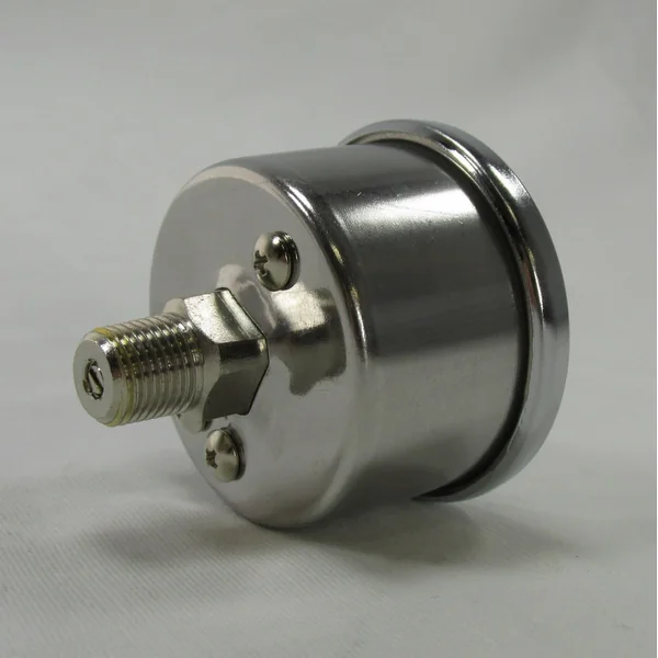 Marshall© 60 psi Oil Pressure Gauge - Shock Proof and Liquid Filled, 1/8” NPT Fitting - Carbon Fiber Style Gauge Face - Made in USA - Image 2