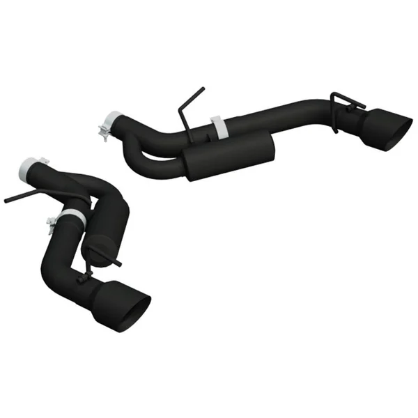 MBRP Armor BLK 3" Dual Axle-Back Exhaust System w/ 4" Dual Tips, Black Coated2016-2024 Camaro SS, Non-NPP
