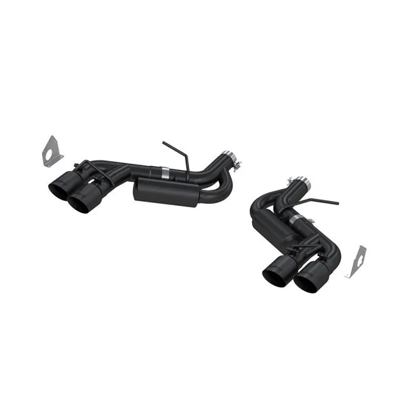 MBRP Armor BLK 3" Dual Axle-Back Exhaust System w/ 4" Quad Tips, Black Coated2016-2024 Camaro SS, ZL1