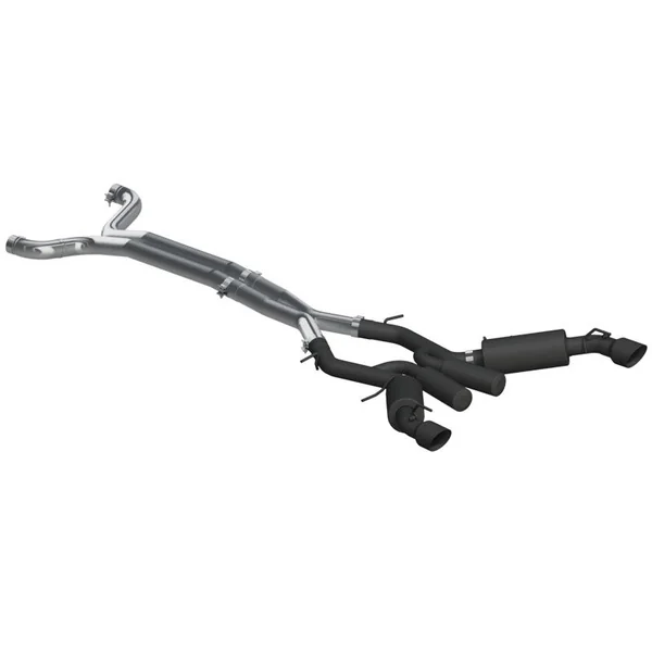 MBRP Armor BLK 3" Dual Cat-Back Exhaust System w/ 4.5" Dual Tips, Black Coated2016-2024 Camaro SS Manual Coupe, Non-NPP