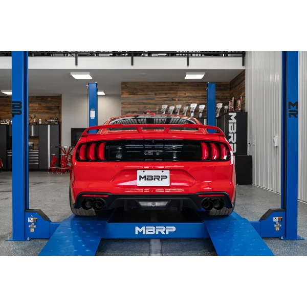 MBRP Armor BLK Race 3" Cat-Back Exhaust System w/ 4" Quad Black Coated Tips2018-2023 Ford Mustang GT w/ Non-Active Exhaust - Image 4