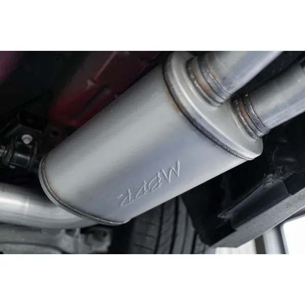 MBRP Armor BLK Street 3" Cat-Back Exhaust System w/ 4" Quad Black Coated Tips2018-2023 Ford Mustang GT w/ Non-Active Exhaust - Image 3