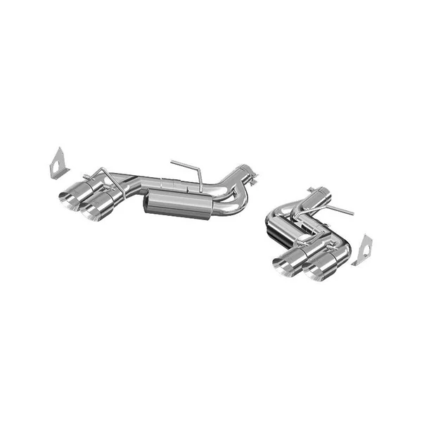 MBRP Armor Lite 3" Dual Axle-Back Exhaust System w/ 4" Quad Tips, Aluminized Steel2016-2024 Camaro SS, ZL1