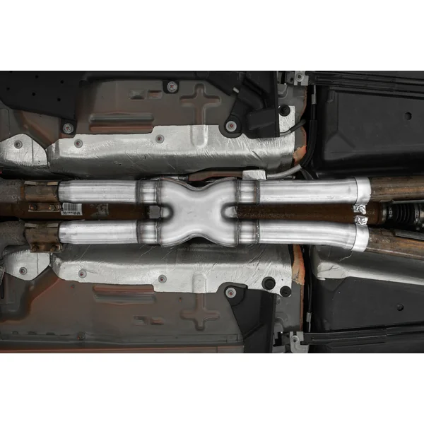 MBRP Armor Lite Race 2.5" Resonator Delete X-Pipe2015-2026 Ford Mustang GT w/ Non-Active Exhaust - Image 2