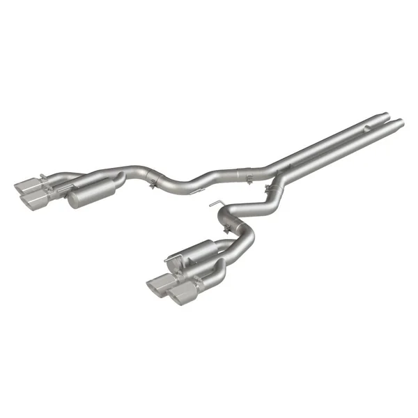 MBRP Armor Lite Race 3" Cat-Back Exhaust System w/ 4" Quad Polished Tips2018-2023 Ford Mustang GT w/ Non-Active Exhaust