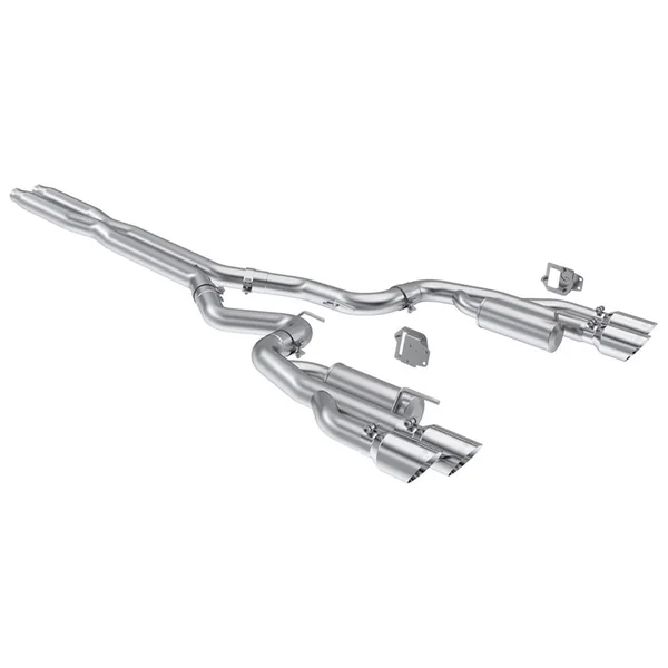 MBRP Armor Lite Race 3" Cat-Back Exhaust System w/ 4" Quad Polished Tips2024-2026 Ford Mustang GT w/ Non-Active Exhaust
