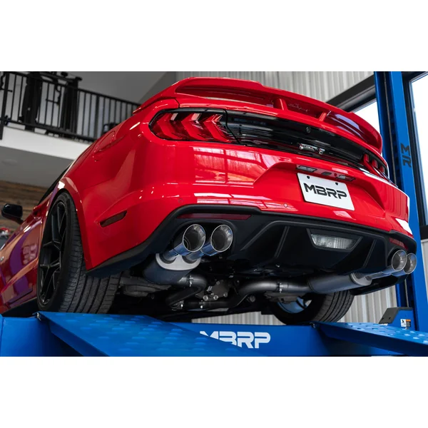 MBRP Armor Lite Street 3" Cat-Back Exhaust System w/ 4" Quad Polished Tips2018-2023 Ford Mustang GT w/ Non-Active Exhaust - Image 6