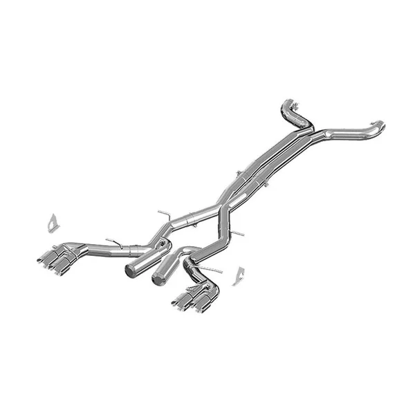 MBRP Armor Plus 3" Dual Cat-Back Exhaust System w/ 4" Quad Tips, T409 Stainless Steel2016-2024 Camaro SS Manual Coupe, ZL1 Coupe