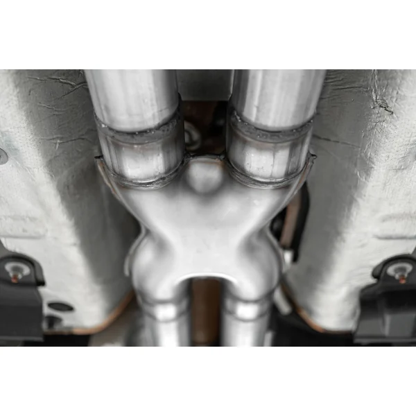 MBRP Armor Plus Race 2.5" Resonator Delete X-Pipe2015-2026 Ford Mustang GT w/ Non-Active Exhaust - Image 2