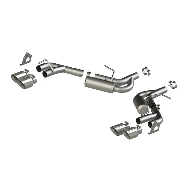 MBRP Armor Pro 2.5" Dual Axle-Back Exhaust System w/ 4" Quad Tips, T304 Stainless Steel2016-2024 Camaro V6 3.6L NPP