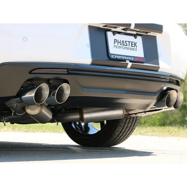 MBRP Armor Pro 2.5" Dual Axle-Back Exhaust System w/ 4" Quad Tips, T304 Stainless Steel2016-2024 Camaro V6 3.6L NPP - Image 2