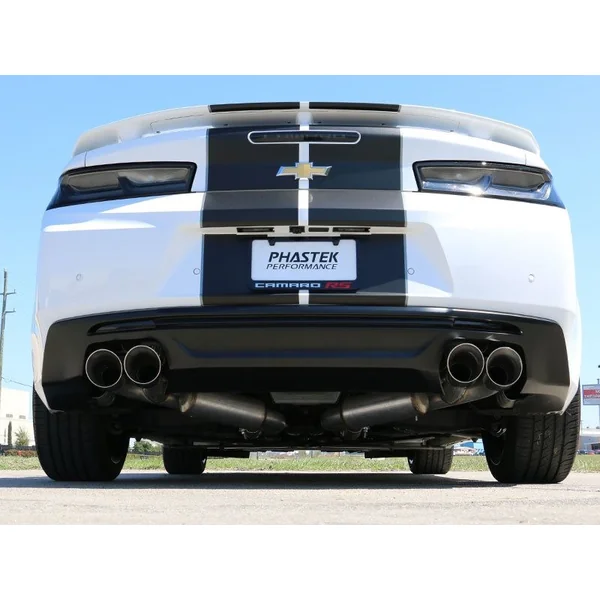 MBRP Armor Pro 2.5" Dual Axle-Back Exhaust System w/ 4" Quad Tips, T304 Stainless Steel2016-2024 Camaro V6 3.6L NPP - Image 3
