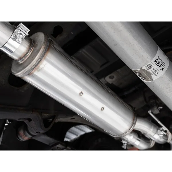 MBRP Armor Pro 3" Cat-Back, 2.5" Dual Split Rear, 4" Quad Carbon Fiber Tips2019-2026 Silverado 1500 & GMC Sierra 1500 5.3L - Image 3