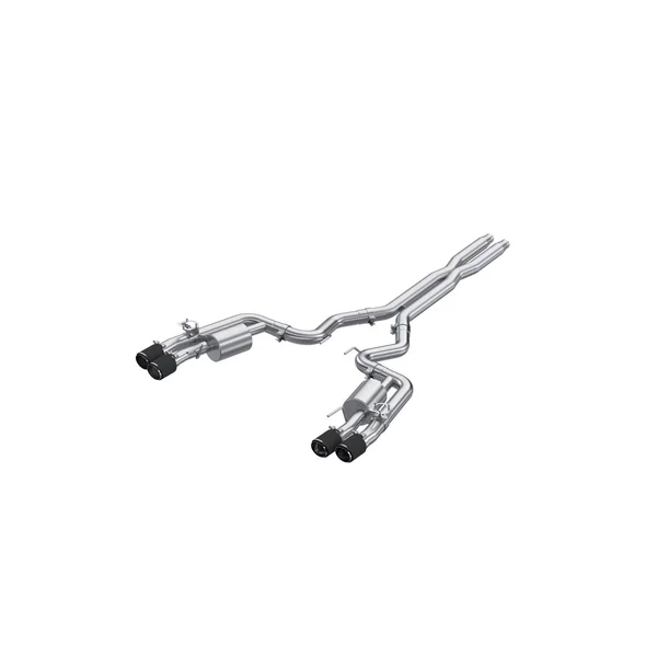 MBRP Armor Pro Active 3" Cat-Back Exhaust System w/ 4" Quad Carbon Fiber Tips2024-2026 Ford Mustang GT w/ Active Exhaust