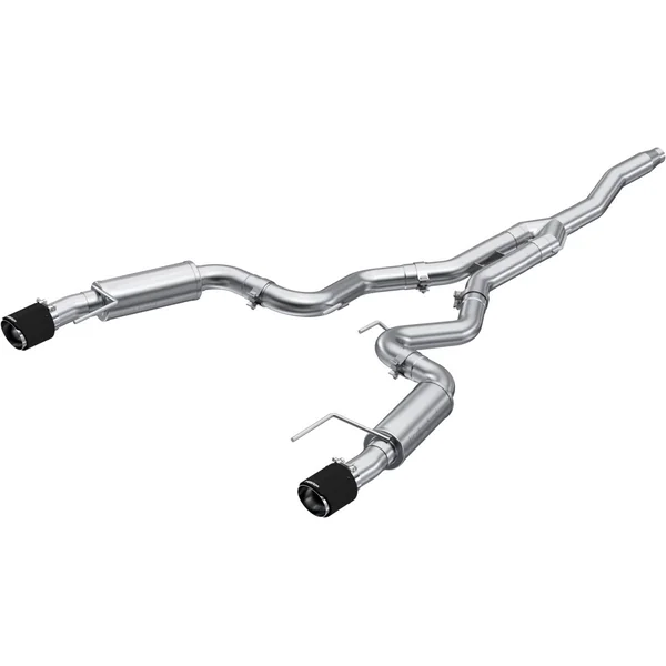 MBRP Armor Pro Race 3" Cat-Back Exhaust System w/ 4.5" Dual Carbon Fiber Tips2015-2026 Ford Mustang EcoBoost w/ Non-Active Exhaust