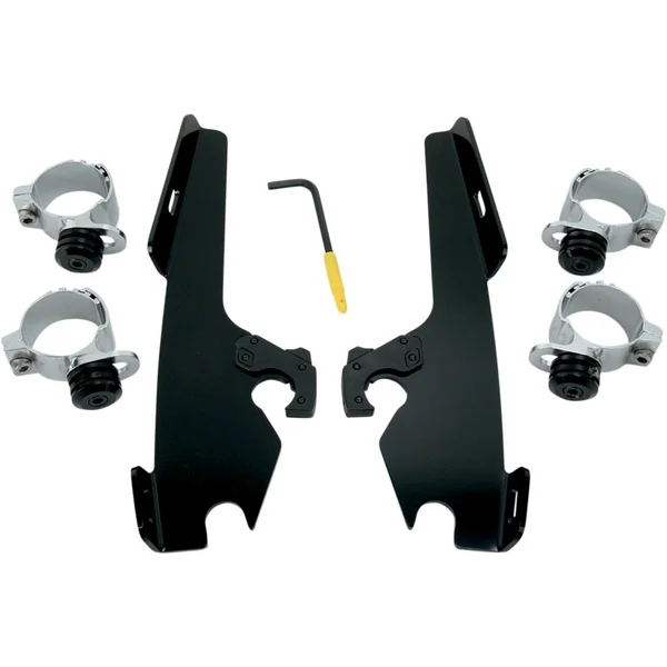 Memphis Shades Batwing Fairing Trigger Lock Mounting Kit for 1999-2017 Harley Dyna - Image 2