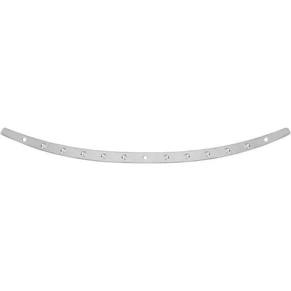 Memphis Shades Dished Stainless Steel Windshield Trim for Harley Touring