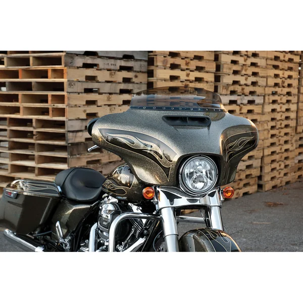 Memphis Shades Holes Stainless Steel Windshield Trim for Harley Touring - Image 2