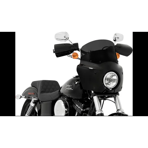 Memphis Shades® Road Warrior Cafe Windshield - Dark Black Smoke 9" - Made in USA