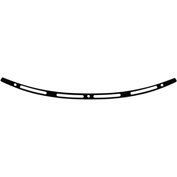 Memphis Shades Slotted Stainless Steel Windshield Trim for Harley Touring