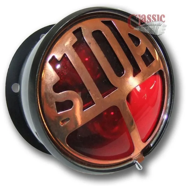 Miller Style Stop Tail Light/ Bronze - Image 2