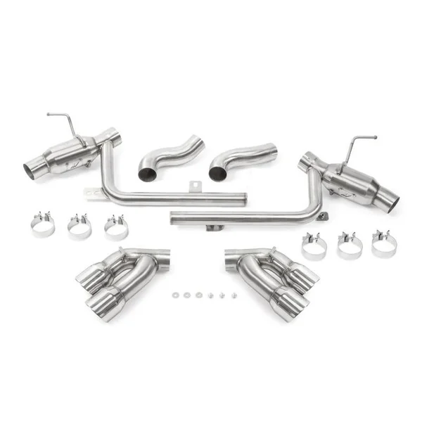 Mishimoto 3" Pro Axle-Back Exhaust System, 4" Quad Polished Tips2016-2024 Camaro SS - Image 2