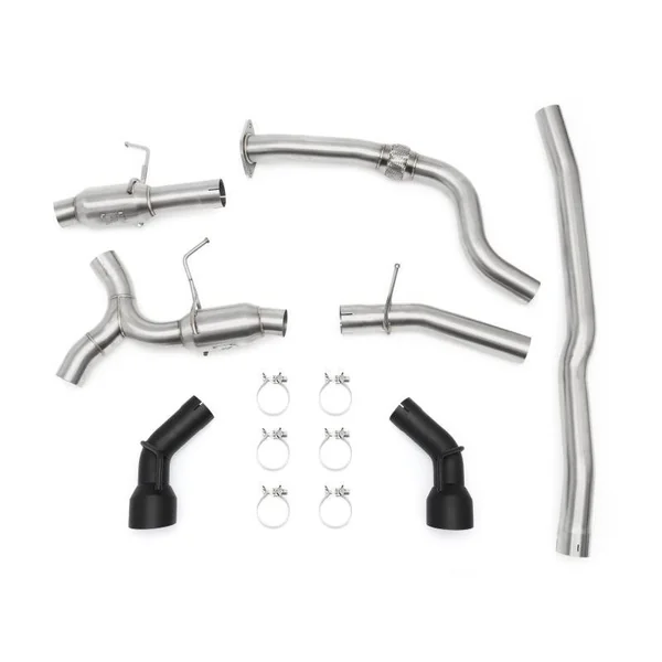 Mishimoto 3" Stainless Steel Pro Cat-Back Exhaust, 4.5" Dual Black Tips2016-2023 Camaro 2.0 Turbo - Image 2