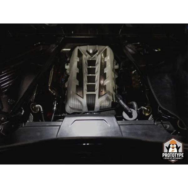 Mishimoto Baffled Carbon Fiber Oil Catch Can, PCV Side2020-2026 C8 Corvette Coupe - Image 6