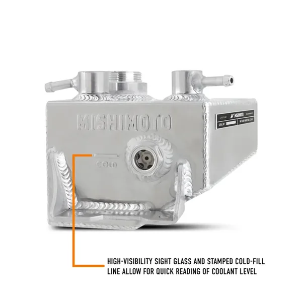 Mishimoto Coolant Expansion Tank, Polished2024-2026 Ford Mustang - Image 2