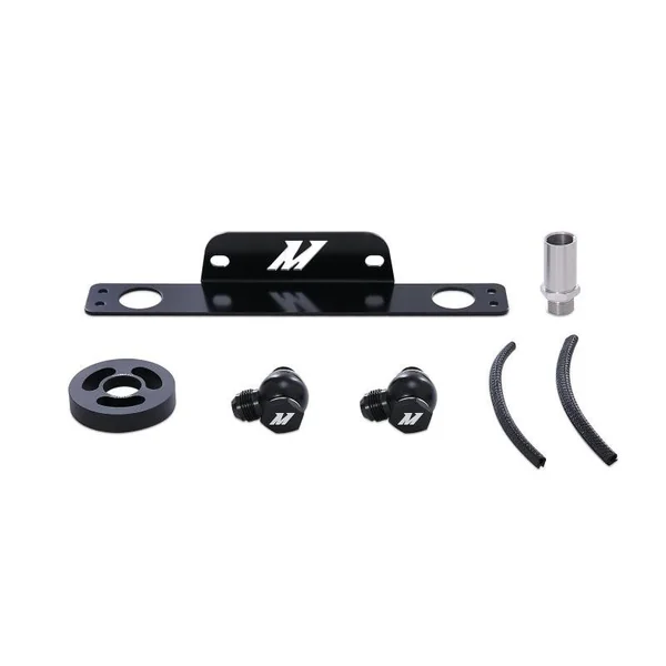 Mishimoto Engine Oil Cooler Kit, Silver w/Thermostatic Plate2010-2015 Camaro SS - Image 2