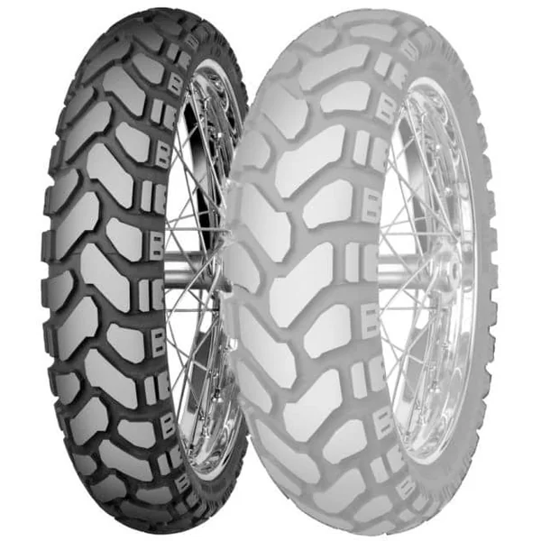 Mitas E-07+ Dakar, Dual-Sport, Front 19 inch, Size 110/80-19, 50% Street / 50% Dirt, 59T, Tubeless Bias Ply Tire - Image 3