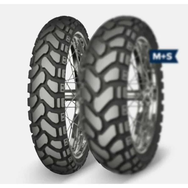 Mitas E-07+ Front, Size 90/90B21 60% Street / 40% Dirt, 54T, Tubeless Ply Tire, DAKAR Version